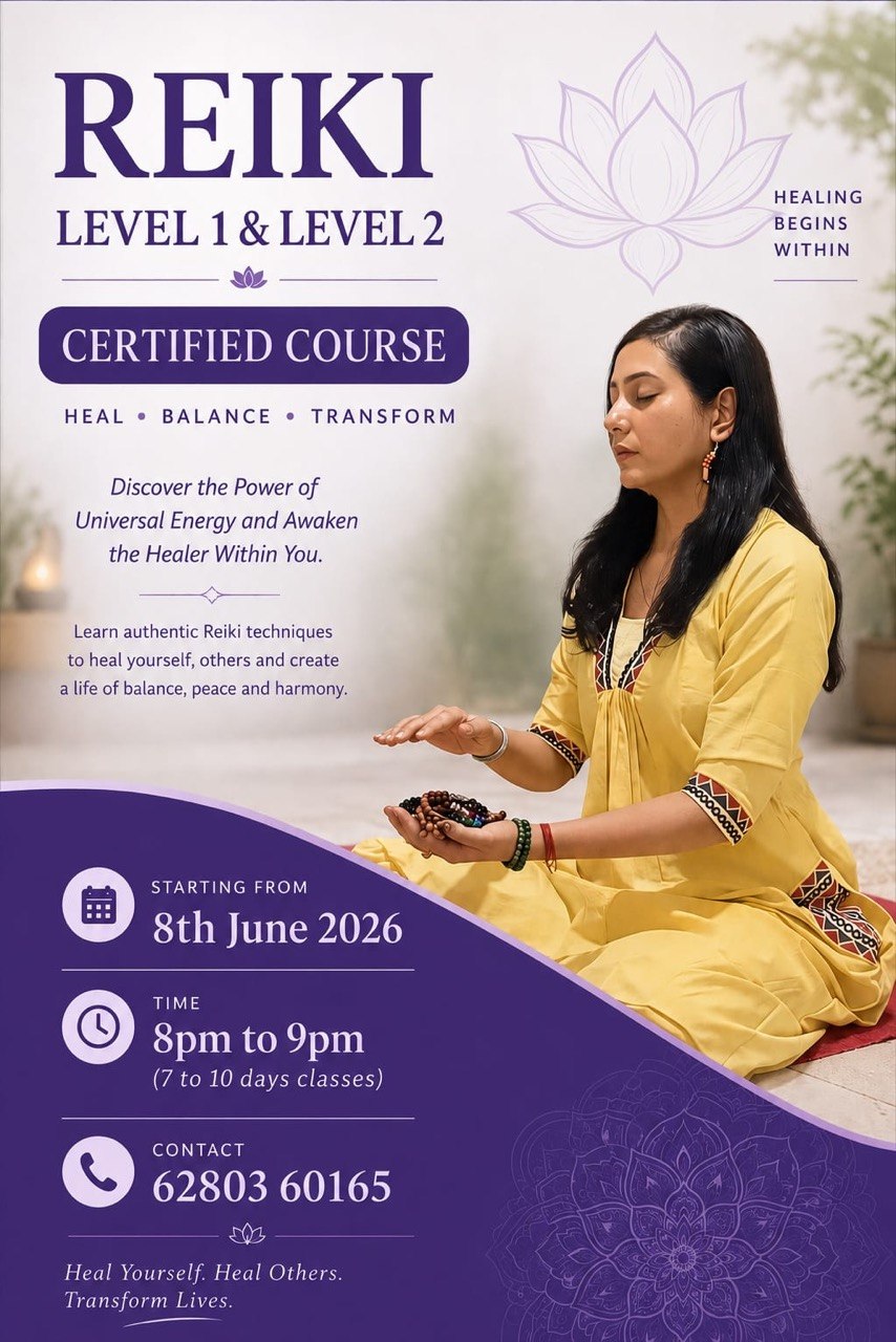 Certified Reiki Level 1 & Level 2